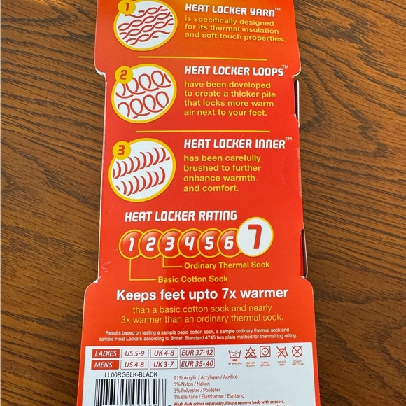 NEW HEAT LOCKERS UNISEX THERMAL SOCKS - Picture 2 of 2